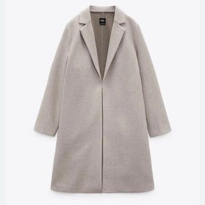 Zara Lapel Coat- Medium. Like new